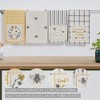 Embroidered Bee Tea Towel Set of 4 19x28 - 2 of 3