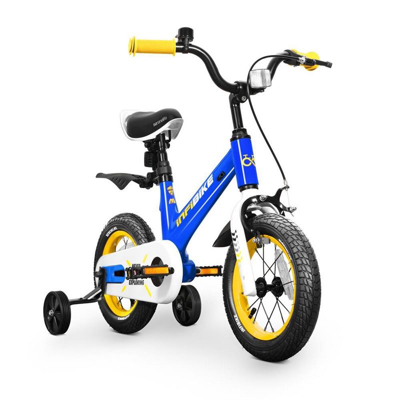SereneLife Kids Bike with Training Wheels, 1 of 8