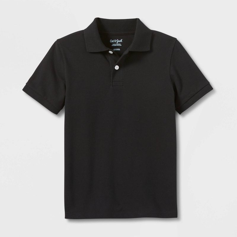 Boys&#39; Short Sleeve Pique Uniform Polo Shirt - Cat &#38; Jack&#8482;, 1 of 7