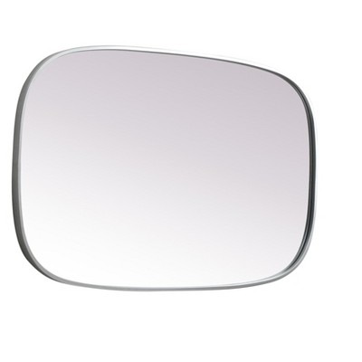 Brass Oval Metal Frame Bathroom Mirror