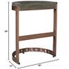 Moti Pinto 20" Mid-Century Metal/Solid Wood Counter Stool in Copper - 2 of 4
