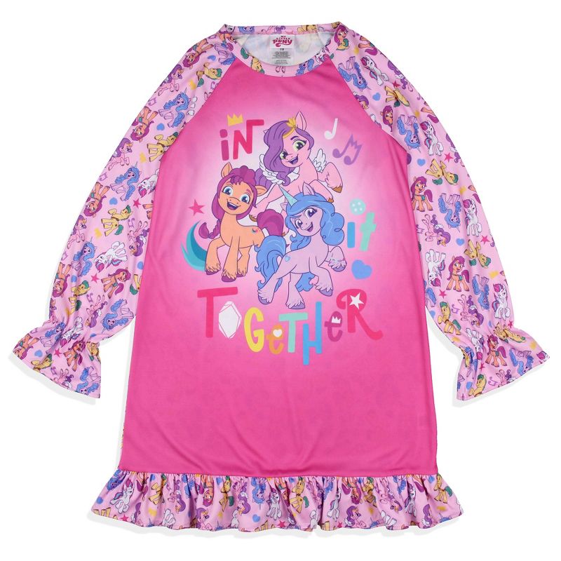 My Little Pony: A New Generation Girls' Sunny Starscout Pajama Nightgown Pink, 1 of 7