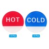 Unique Bargains Acrylic Decor Home Business Round Self Stick Hot/Cold Water Label - 3 of 4