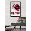 Trends International MLB Cincinnati Reds - Drip Helmet 22 Framed Wall Poster Prints - 2 of 4