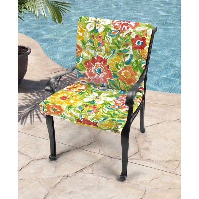 Outdoor French Edge Dining Chair Cushion - Jordan Manufacturing : Target