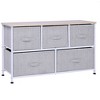 NicBex 5-Drawer Dresser with Fabric Drawers Closet Organizers and Storage with Steel Frame and Wooden Top for Bedroom, Living Room, Office - 2 of 4