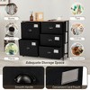 Costway 5 Drawer Dresser Fabric Storage Tower Unit for Bedroom Hallway Closets - 4 of 4
