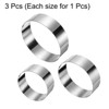 Unique Bargains Stainless Steel Seamless Nonstick Mirror Coating Round Cake Ring 3 Pcs - 3 of 4