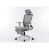 MaseiKar Ergonomic Office Chair with Lumbar Support & Headrest & Flip-up Arms Height Adjustable Rocking Home Office Desk Swivel High Computer Chair - 4 of 4