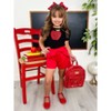 Apple Of My Eye Top and Paperbag Short Set Mia Belle Girls - 2 of 4
