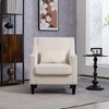 Okak Modern Corduroy Accent Chair with Soft Upholstered Leisure Sofa Scooped Armchair Club Chair for Office Lounge Bedroom - 2 of 4
