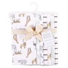 Hudson Baby Unisex Baby Cotton Flannel Burp Cloths, Modern Neutral Safari, One Size - 2 of 3