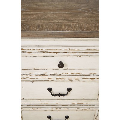Realyn 24" White Wood Backless Swivel Barstool
