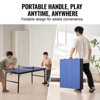 VEVOR Ping Pong Table, Mid-Size Table Tennis Game, Indoor MDF Table Tennis Table, Foldable Portable Complete Ping Pong Table Set with Net, 2 Paddles - 4 of 4