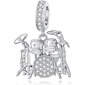 Sterling Silver Charm Set: Moon, Sunflower, Butterfly & Cat Dangle Pendants for Jewelry - 1 of 4