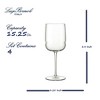 Luigi Bormioli Grandioso Chardonnay 15.25 oz. Wineglass, Set of 4, Titanium Reinforced Stem, Made of SON-hyx Crystal, Made in Italy - 2 of 4