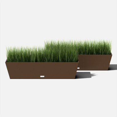 Modern Espresso 36" Recycled Plastic Window Box Planter