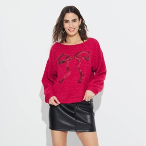 Women's Sequin Sweater - Wild Fable™ - 1 of 4
