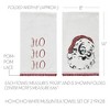 Kringle Chenille Ho Ho Ho White Muslin Tea Towel Set of 2 19x28 - 2 of 3