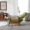 Green Wood Frame Armchair, Modern Accent Chair Lounge Chair for Living Room - 4 of 4