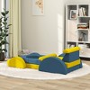 Whisen 12-Piece Modular Soft Foam Play Couch for Toddlers, Convertible Kids Sectional Sofa with Removable Covers, Creative Building Blocks - 3 of 4