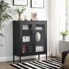 SONGMICS Metal Storage Cabinet Steel Display Cabinets Matte - 4 of 4