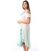 Riviera Sun Womens Cold Shoulder Ombre Tie-Dye Sundress  Lightweight Casual Beach Dress & Swimsuit Cover-Up - 3 of 4