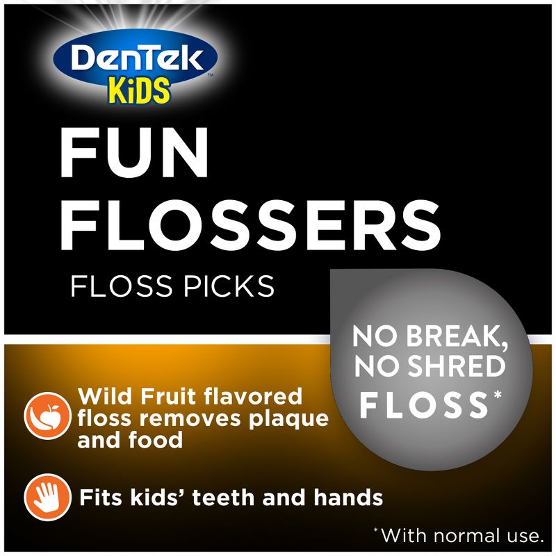 DenTek Kids Fun Flossers Floss Picks for Kids - 90ct, 4 of 10