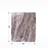 Cheer Collection Ultra Soft Leaf Design Throw Blanket - Marble Grey (50" x 60") - 3 of 4