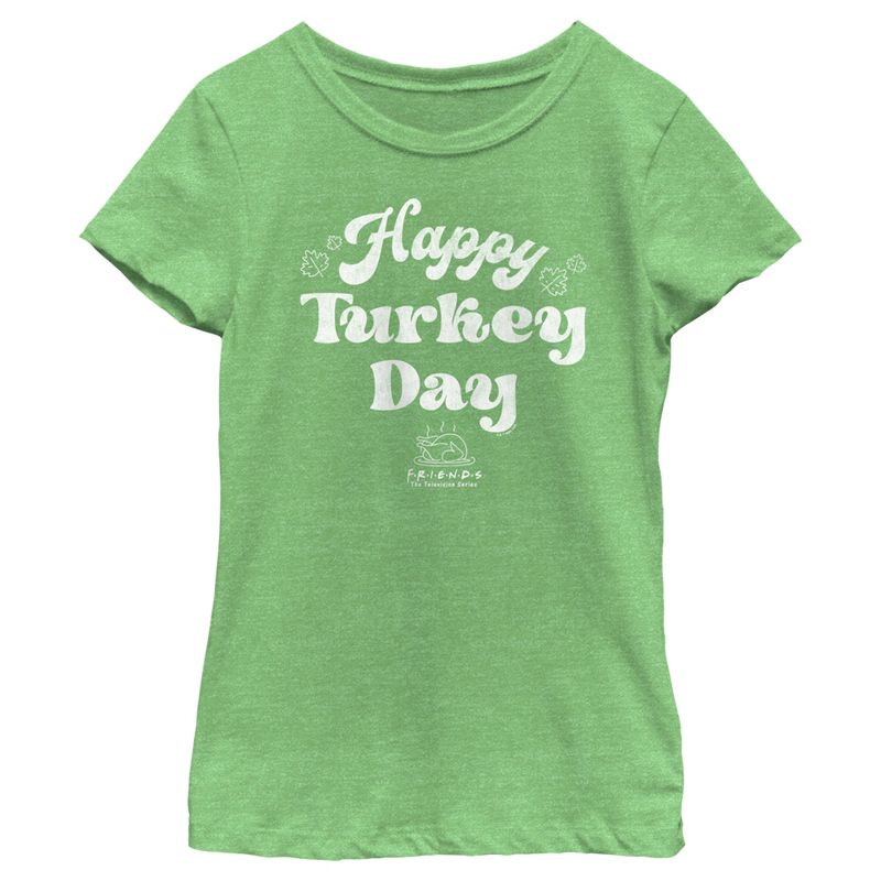 Girl's Friends Happy Turkey Day T-Shirt, 1 of 5