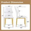 CAVINAS Dining Chairs,Kitchen Chairs with Shell-Shaped Backrest & Anti-Slip Feet,Dining Room Chairs for Kitchen,Living Room - 3 of 4