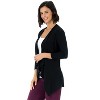 Rekucci Travel in Style Women's Essential Soft Knit Open Front Throw-Over Jacket – Versatile Travel & Layering Cardigan - 2 of 4