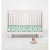 Bacati - Mint Clouds 100 percent Cotton Universal Baby US Standard Crib or Toddler Bed Fitted Sheet - 4 of 4