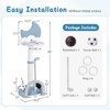 Safstar 4-in-1 Toddlers Basketball Hoop with Basketball Soccer Golf and Ring Toss Game - 2 of 4