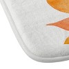 34"x21" Cat Coquillette Sunflower Watercolor Fiery Palette Memory Foam Bath Rug Orange - Deny Designs - 3 of 3