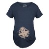 Gingerbread Cookie Maternity T Shirt Cute Christmas Cookie Pregnancy Announcement Graphic Tee - Crazy Dog Maternity T Shirt - 3 of 4