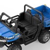 Blue 24V Kids Battery Powered Electric Tractor 6 Wheels Ride On Car With Tipping Bucket Remote Control Led Lights And Music Blue - 3 of 4