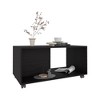 Coffee Table with 4 Wheels and 1 Shelf ¨C Easy Mobility and Storage Solution for Living Room - 3 of 4
