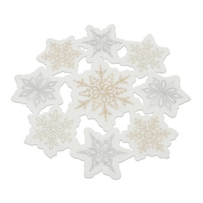 Melrose Embroidered Snowflake Doily (Set of 3)