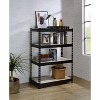 TiramisuBest Industrial 5-Shelf Bookcase - 53" Tall Floor Standing Open Bookshelf for Home Office, Living Room, and Bedroom Storage, Brown - 2 of 4