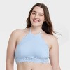 Women's High Neck Crochet Lace Bralette - Colsie™ - 4 of 4