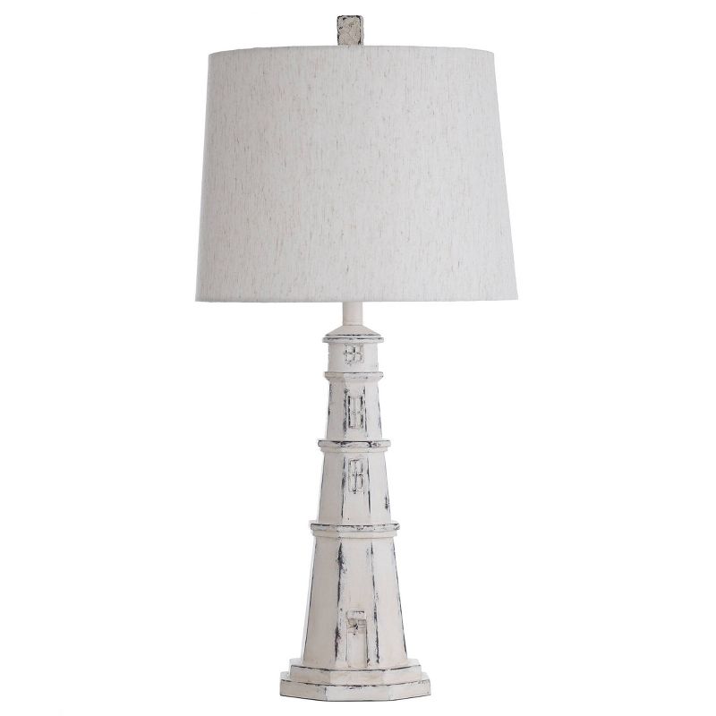 Berwyn Light House Table Lamp with Tapered Drum Shade White - StyleCraft, 1 of 8
