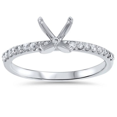 Pompeii3 1/5ct Diamond Ring Setting 14K White Gold