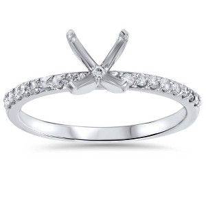 Pompeii3 1/5ct Diamond Ring Setting 14K White Gold - 1 of 4