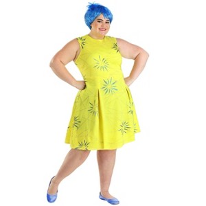 HalloweenCostumes.com 2X Women Plus Size Joy Costume | Disney and Pixar Inside Out Joy Women's Costume,  Yellow/Blue - 1 of 4