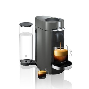 Nespresso Vertuo Plus Deluxe Coffee Maker and Espresso Machine by DeLonghi - Titan: 60oz Capacity, Auto Shut-Off, 12 Capsules - 1 of 4