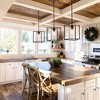 8.13" 1-Light Quinn Industrial Farmhouse Iron/Glass LED Pendant Oil Rubbed Bronze - JONATHAN Y: ETL Listed, Adjustable Height - 4 of 4