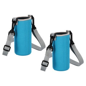 Unique Bargains Neoprene Portable Insulated Adjustable Strap Water Bottle 
Sling Bags 2 Pcs - 1 of 4