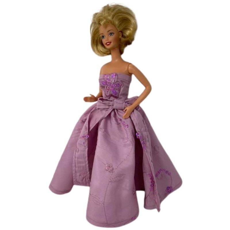 Doll Clothes Superstore Mauve Sequin Dress Fits 11 1/2 Inch Fashion Dolls, 2 of 5