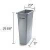 Brighton Indoor Trash Can Without Lid Gray Plastic 23 Gal. (BPR50717) 2625783 - 3 of 4